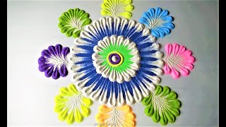 Easy And Simple Rangoli Design Kolam