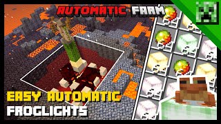 Minecraft Bedrock Edition: AUTOMATIC FROGLIGHT FARM!  Easy 1.20 Tutorial