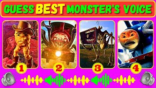 Guess Monster Voice Gegagedigedagedago, Choo Choo Charles, MegaHorn, Spider Thomas Coffin Dance