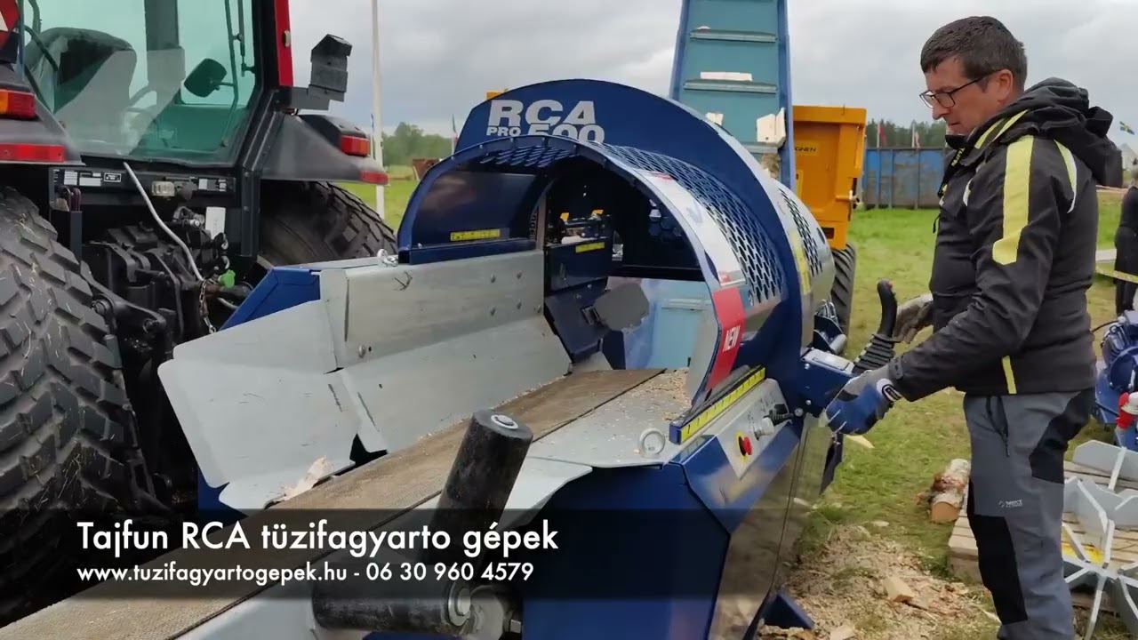 Tajfun RCA PRO 500 (RCA 500) automata tűzifagyártó gép | Ipari teljesítmény 50 cm-ig