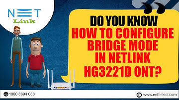 Do you know How to Configure  Bridge Mode In NETLINK  HG3221D ONT?-62