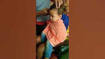 Muka Si gemoy Lucu Saat Di Potong Rambut #shorts #viral