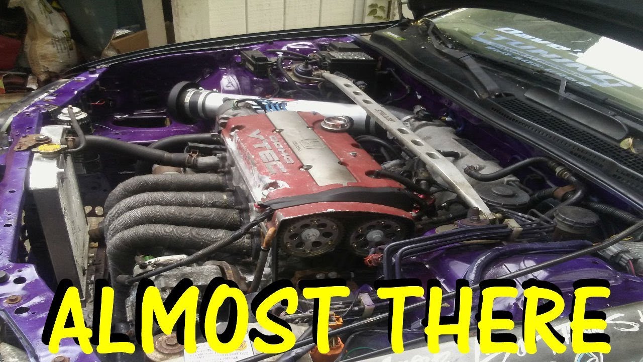 CD7 H22A EURO R SWAP | Part 2: Engine Is In! - YouTube