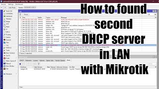 How to disable harmful DHCP using Mikrotik
