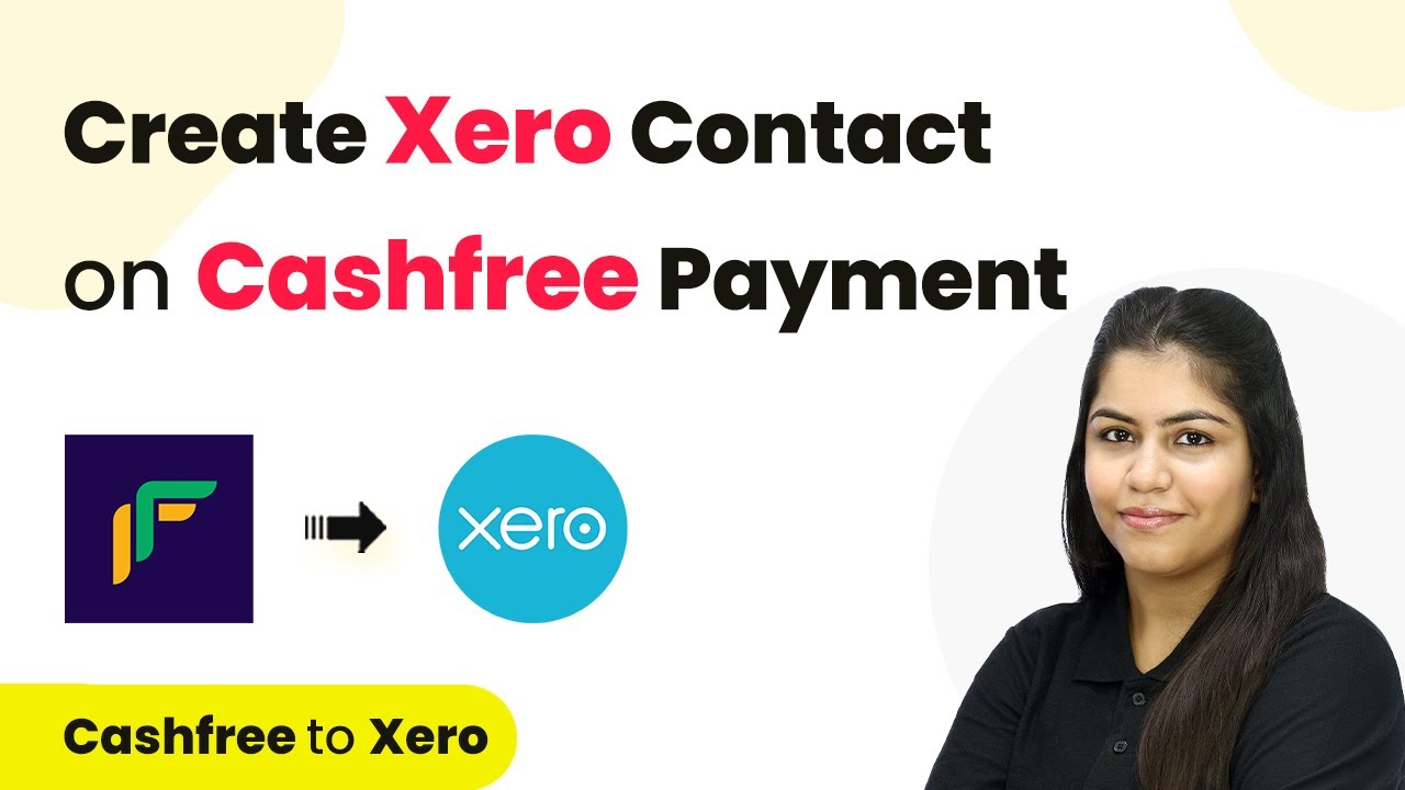 How to Create Xero Contact on Cashfree Payment | Cashfree to Xero - YouTube
