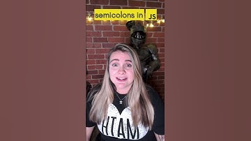 Semicolons in JavaScript? #javascripttips