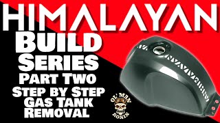 Royal Enfield Himalayan Build Series  Step by Step Gas Tank Removal | Ol' Man Ronin (S2,E11)