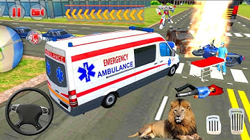 Ambulance Robot Car Transform#2 - Emergency Robot City Rescue Simulator - Android Gameplay