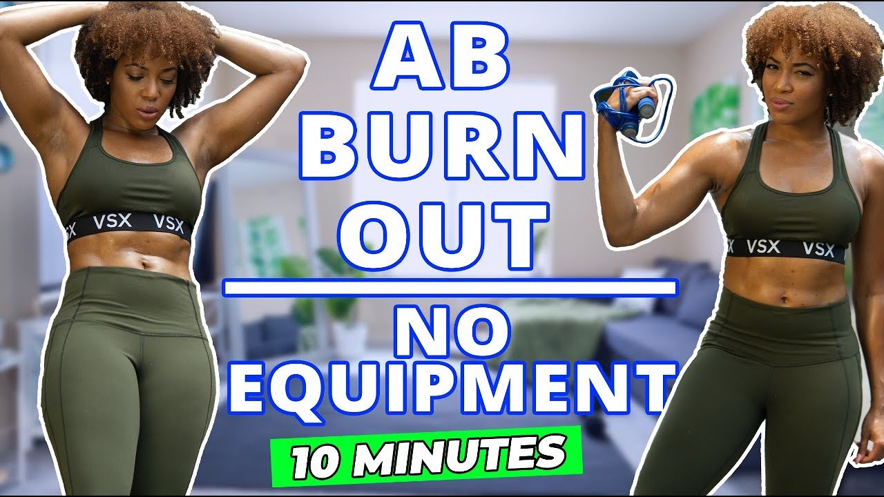 10 Min Beginner Ab Workout | NO EQUIPMENT | DejaFit - YouTube