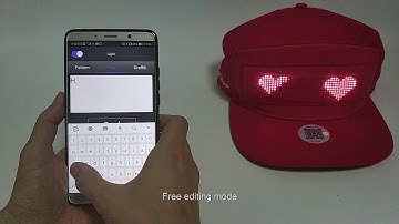 USB Charging App Control Scrolling Light Display Hat, Message Led Cap, Led Message Hat