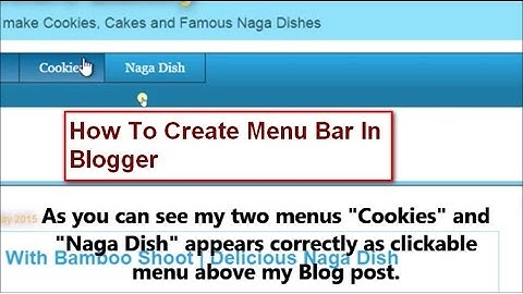 How To Create Menu In Blogger With Labels[HD]