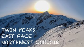 SKIING TWIN PEAKS // East Face & Northwest Couloir in Perfect Powder! by seamus dolan 789 views 3 months ago 10 minutes, 38 seconds