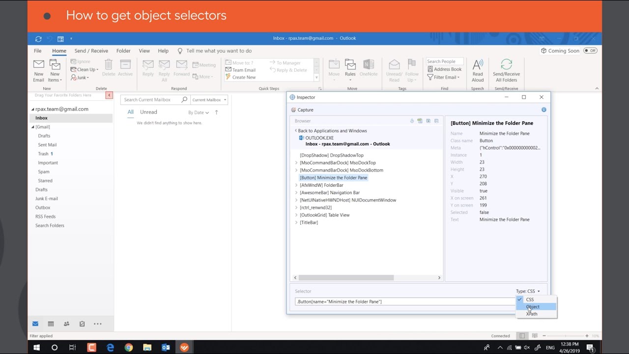 Object inspecting in WorkFusion RPA Express - YouTube