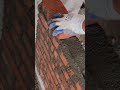 This very neat installation of red bricks was carried out by skilled craftsmen #shorts #trending