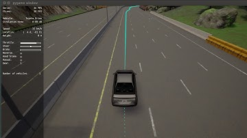 Autonomous driving on CARLA - Case 1: two separate lane changes using sigmoid functions.