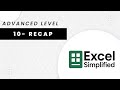 Recap From Raw Data to Structured Model | Advanced Excel in Arabic | البيانات للنموذج إكسل بالعربي