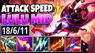 FULL ATTACK SPEED LULU MID - League of Legends