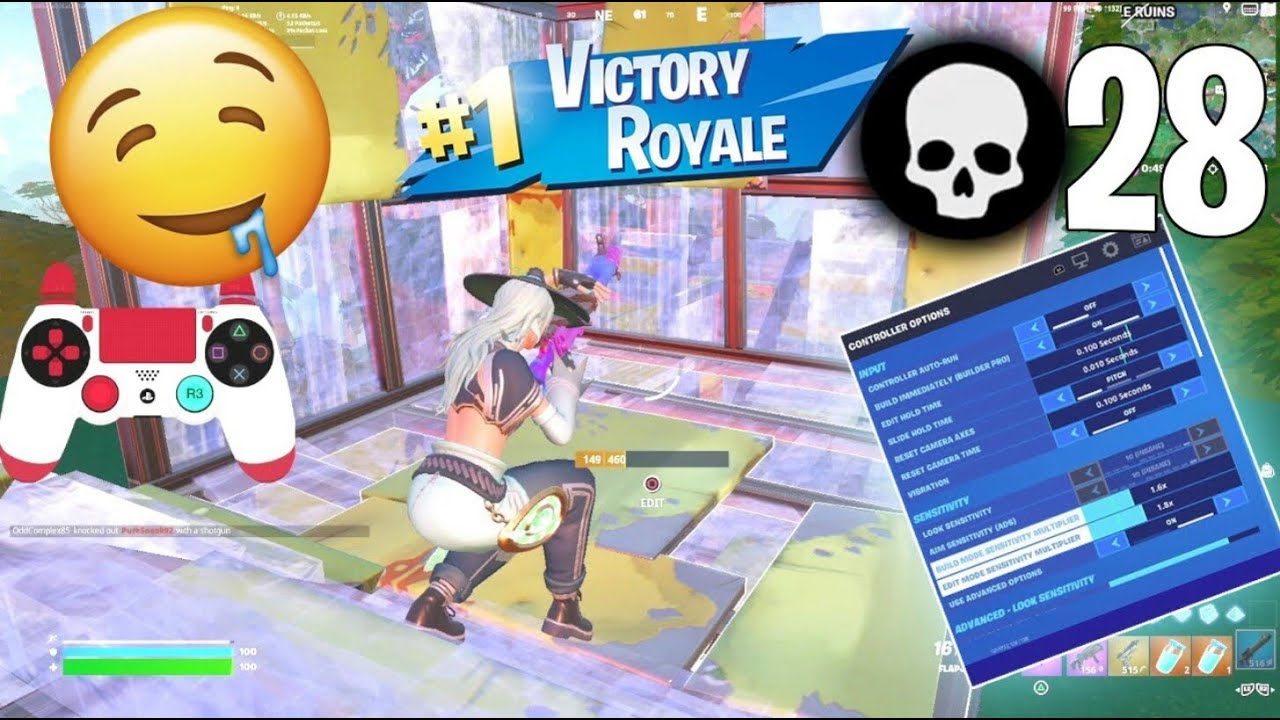 Best 60FPS Non Claw Console Player + Controller settings/sensitivity (Chapter 4 Linear)