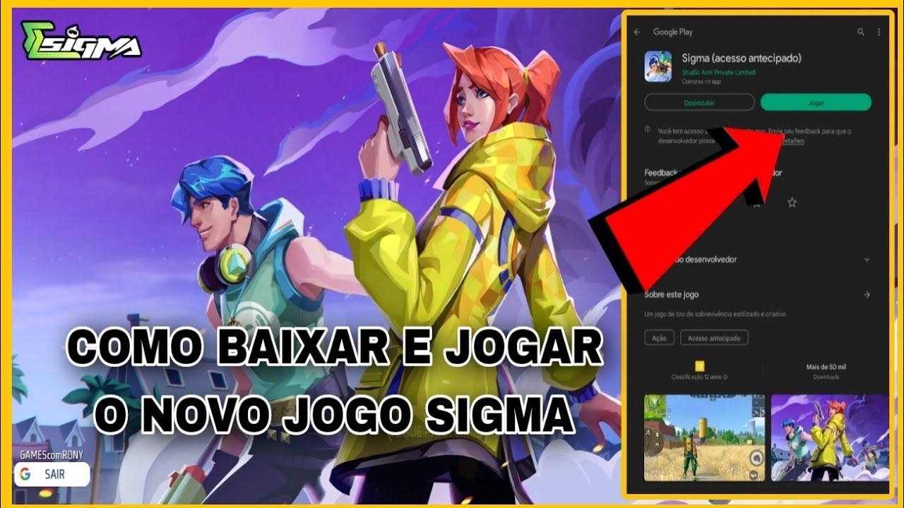 Novo Jogo que parece com Free Fire - Como Baixar o Novo Jogo Sigma LINK  DIRETO MEDIAFIRE 😱❣️ 