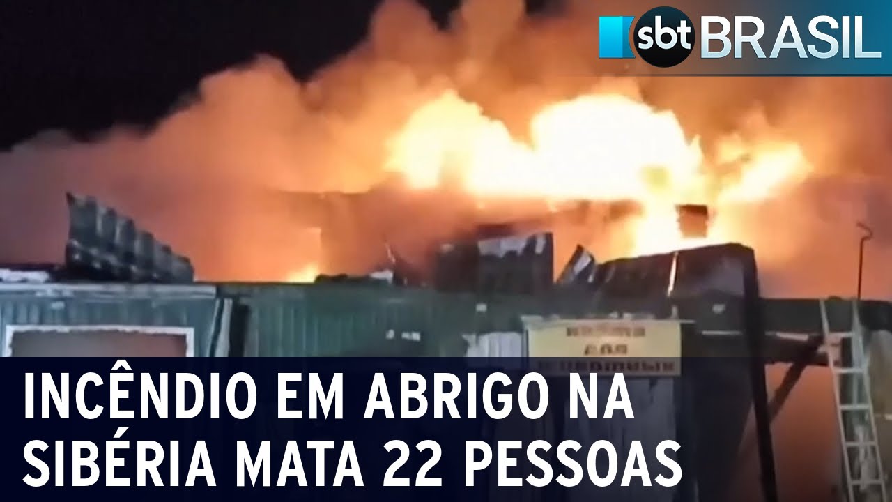 Incêndio em abrigo na Sibéria mata 22 pessoas | SBT Brasil (24/12/22)