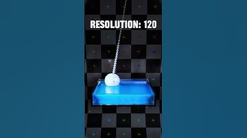 High Res Satisfying Pendulum Fluid 3D Simulation In Blender #viralvideo #blender  #simulation