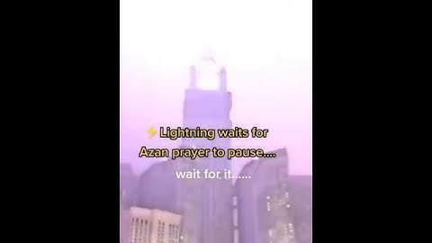 Thunder glorifies ALLAH