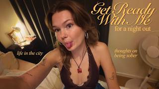 ASMR get ready with me for a night out 🪩💄