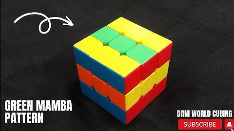 Green Mamba Pattern||Amazing Pattern of rubik