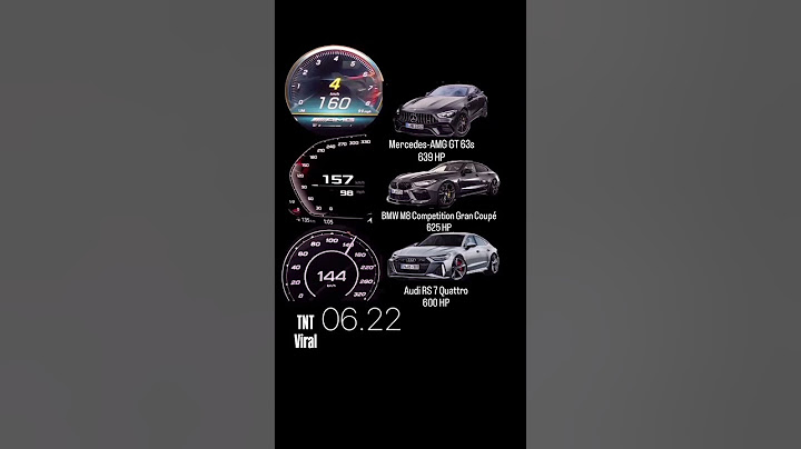 Mercedes-AMG GT 63s 639 HP vs BMW M8 Competition Gran Coupé 625 HP vs Audi RS 7 Quattro600 HP