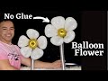 Balloon Flower without glue/How to make No Glue Balloon Flower