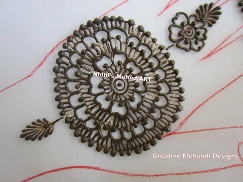 Featured image of post Circle Round Shape Mehndi Design Simple / These are also called bangle style mehndi.