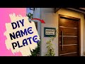 DIY Name Plate Making