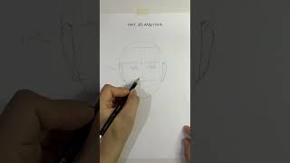 Ini letak hidung saat menggambar dengan metode loomis#drawing #menggambar  #tutorialmenggambar
