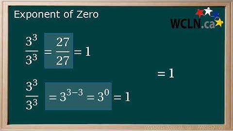 WCLN - Math - Zero Exponent