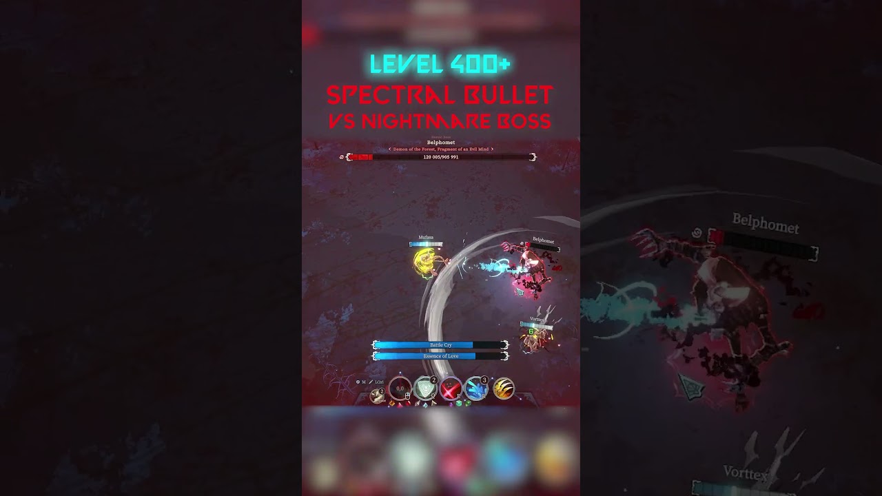 Spectral Bullet vs Nightmare Boss | Shape of Dreams | Aurena Gameplay