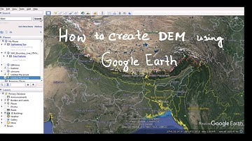 How to create Digital Elevation Model (DEM) using Google Earth || The e-Study ||