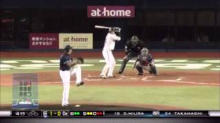 ロペス 7回ｳﾗ レフト線タイムリー2塁打 [2-1] 2013/09/10 巨人×DeNA