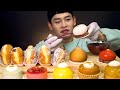 ASMR 달달구리한 도너츠🍩 & 알록달록 케이크🍰먹방~!! Sweet Donuts With Mini Cakes MuKBang~!!