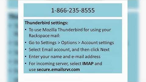 How to Set up My Rackspace on Email Clients
