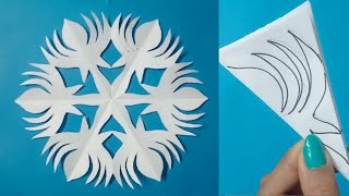 How to make easy and beautiful snowflakes #papercraft#part 707