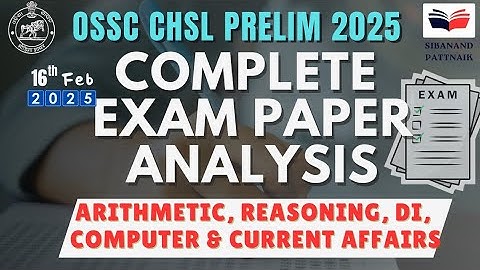 OSSC CHSL SCEW 2025 COMPLETE 💯 SOLUTION | OSSC CHSL 2025 | OSSC CGL 2025 | OSSC SCEW 2025 Solution