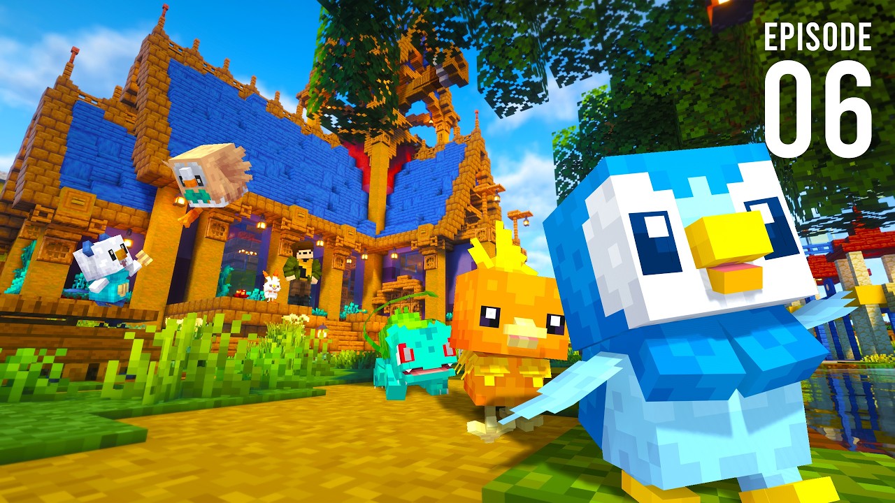 I captured ALL STARTER POKEMON in my MINECRAFT COBBLEMON FOREVER WORLD ...
