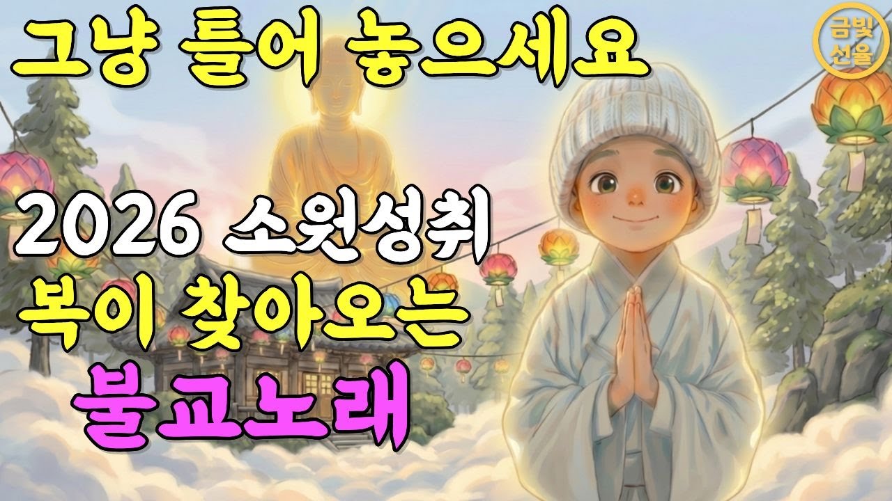 이 노래를 듣고 일이 술술 풀렸어요✨듣기만 해도 복이 찾아오는 소원성취 불교노래🙏 노래로 듣는 천수경 #재물운 #찬불가 #불교음악