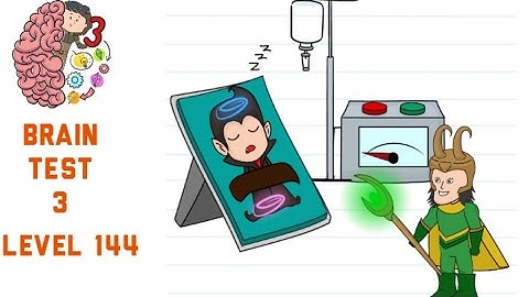 Brain Test 3 Level 144 Loki must extract the Gems with his staff Walkthrough