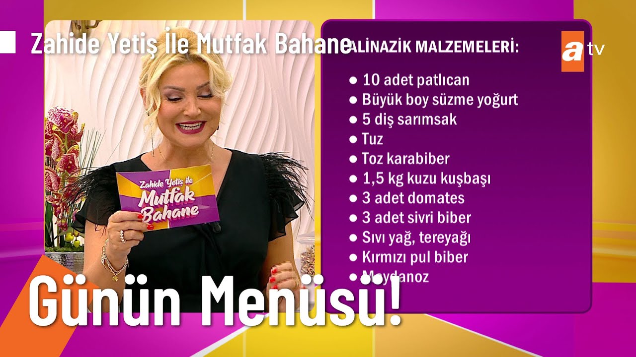 Tugba Hakan Ciftinin Gunun Menusu Zahide Yetis Ile Mutfak Bahane 7 Eylul 2021 Youtube