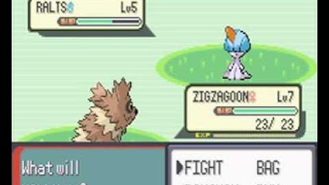 Pokemon Emerald - Wally catches shiny ralts