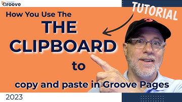 How you use the clipboard to copy and paste in Groove Pages: Tutorial
