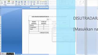 Cara Mudah Menghitung Bilangan Pada Tabel Microsoft Office Word