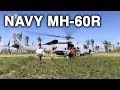 Typhoon Haiyan/Yolanda - Navy MH-60R Seahawk Helicopter Aid Delivery in Operation Damayan