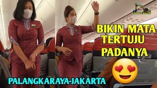 View Pramugari Cantik Maskapai Lion Air Rute Palangkaraya-Jakarta (JT 0678) Terbaru 2022